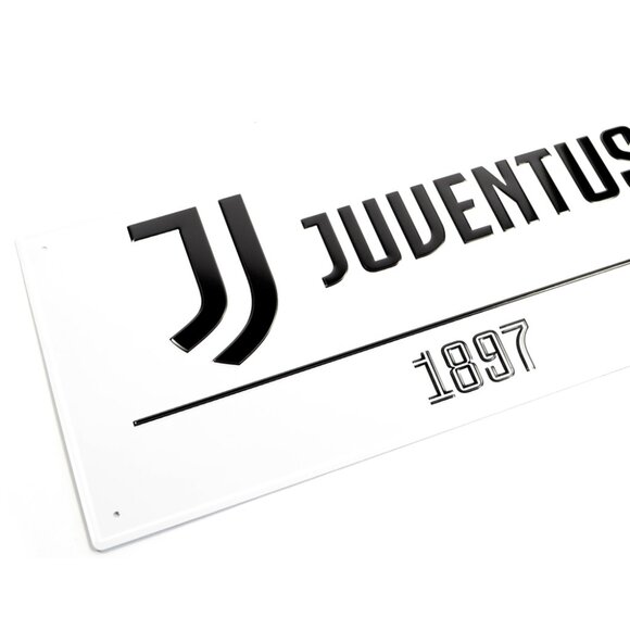 Juventus FC White '1897' Metal Street Sign - Picture 2 of 3